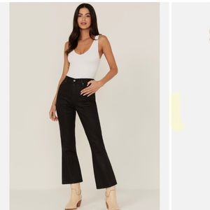 NWT Fender x Wrangler Wrock Cropped Flare Jeans Size 26